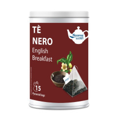 Tè Nero English Breakfast, Barattolo con 15 Filtri...