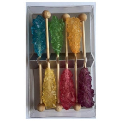 Flavored Sugar - 6 Candy Stick Mixed Fruits - Novarese...
