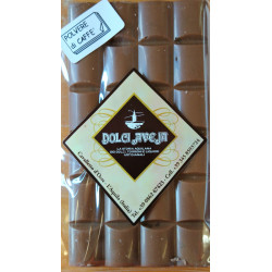 Milk Chocolate Bar Enriched with Ground Coffee - 90 gr -...