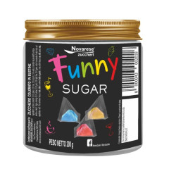 Funny Sugar, lo Zucchero Colorato - Barattolo da 40 pz -...