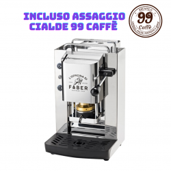 Macchina Caffe Cialda 44mm Faber Slot Total Inox Pro Telaio in Acciaio No  Vapor