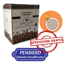 110 Cialde ESE 44mm - Pensiero, Miscela Dek - 99 Caffè